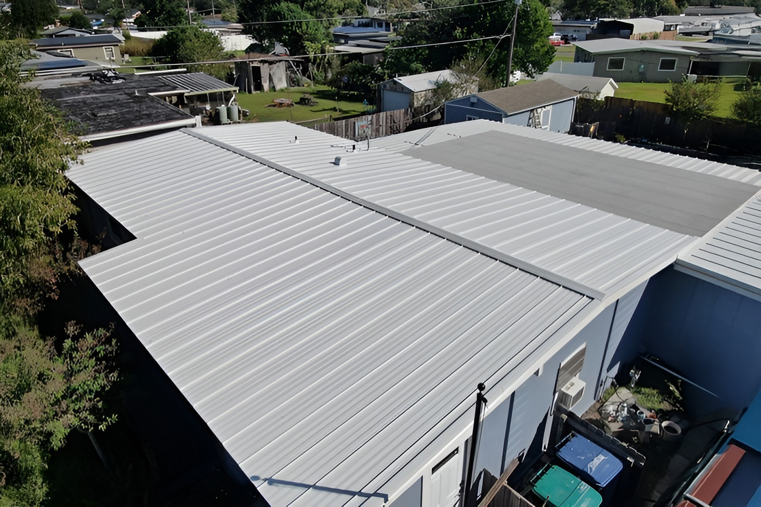 Polar White Metal Roof Replacement in Orlando, FL